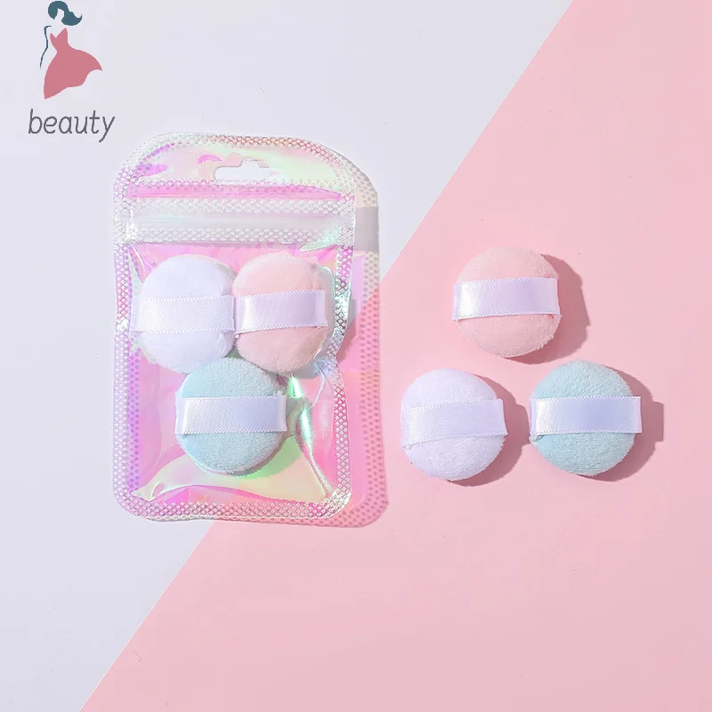 3/4/6Pcs Mini Finger Puff Detail Makeup Sponge Face Foundation Powder Concealer Cream Blend Cosmetic Accessories Makeup Tools