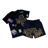 Sy Central World Cee Y2k Fashion Clothes Casual Summer T-shirt Shorts Women's Clothing Outfit Tees Men's Streetwear Tops Trunks