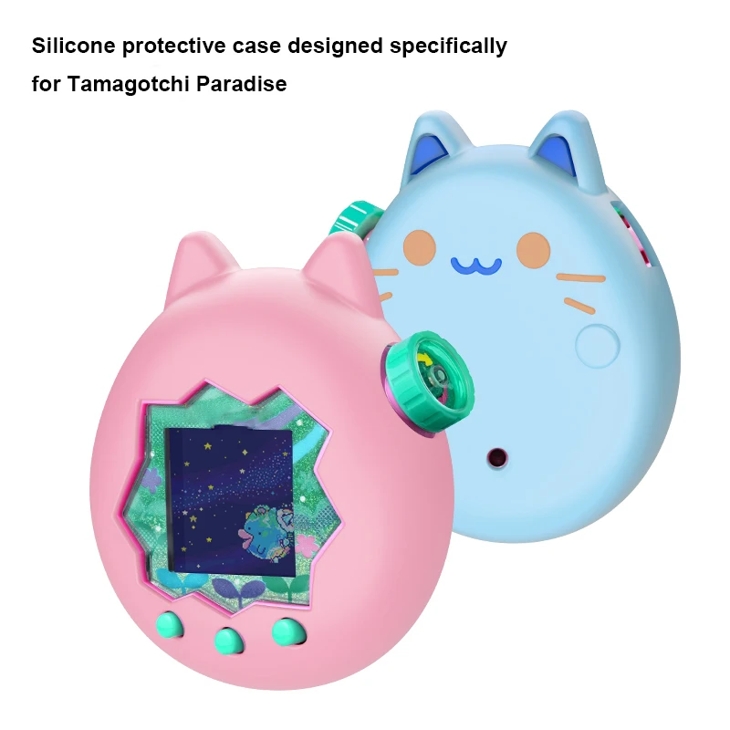 

Games Console Soft Cover Liquid Silicone Fall Resistant Cute Protective Cover Non-Slip For Tamagotchi Paradise Games Accessories