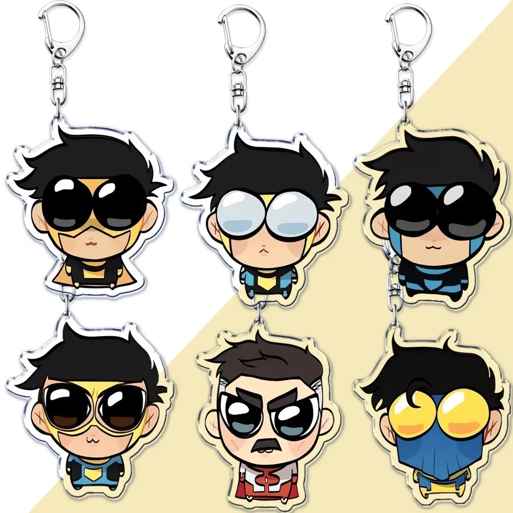 Llaveros de superhéroe animado para adultos, de Omni-Man Conquest, accesorios para bolsos, joyería, regalos para fans y amigos