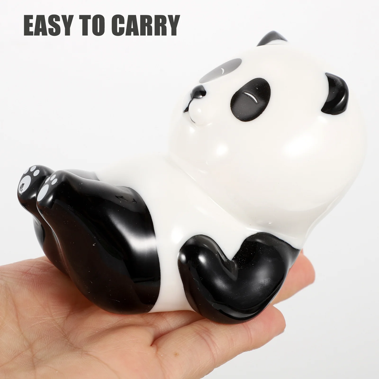 

Ceramic Panda Incense Holder with Aroma Hole for Stick Burning Home Decor Office Desktop Meditation Room Ornament