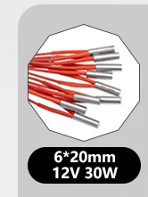 Trianglelab 24V 70W Heizpatrone Rot 6x20mm Mit 100CM Kabel 3D-Drucker für V6 HOTEND Volcano MK8 MK9 CR-10 Ender 3 – Detail 2