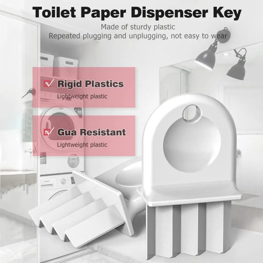 Portable Toilet Paper Dispenser Key Lightweight Multifunctional Practical Paper Towel Universal Dispenser Key