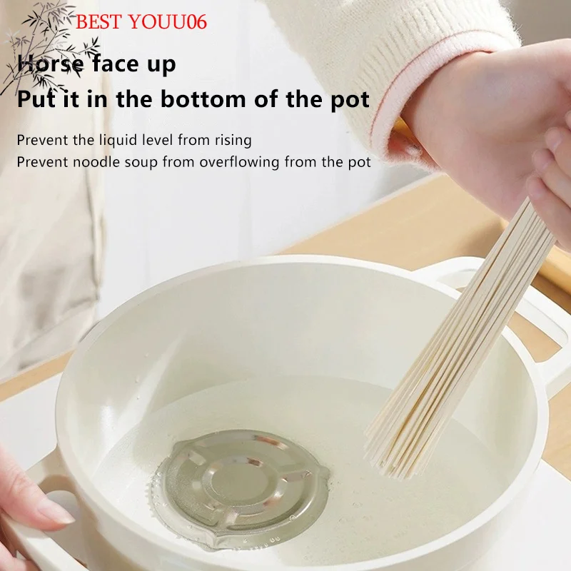 (YOUU06)Stainless Steel Pot Watcher Disc Kitchen Essential Prevent Pasta Soup Milk Boiling Over Boil Control Disc Home Cooker