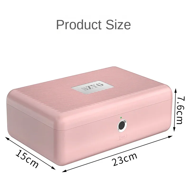 Fingerprint Security Storage Box com senha de bloqueio, Smart Confidential Hidden Safe, Key, ID Card, Jóias, Privacidade