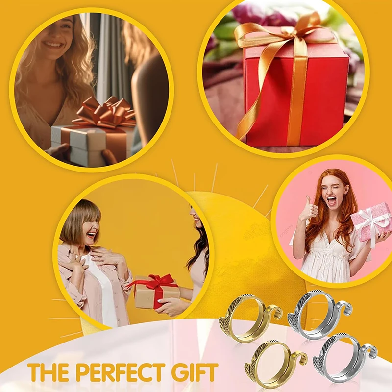 Adjustable Crochet Tension Ring, Beginner Knitting Crochet Hook Ring, Yarn Guide Finger Holders Thimbles Winder Sewing Tools - Image 6