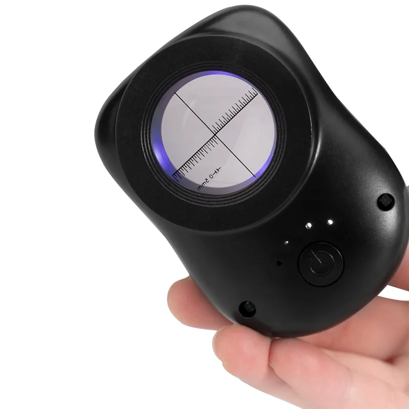 

B84B-40X Double Glass Lens Magnifier With Bright LED Lights(3 Modes), Handheld Jewelers Magnifying Glass For Coins Stamps