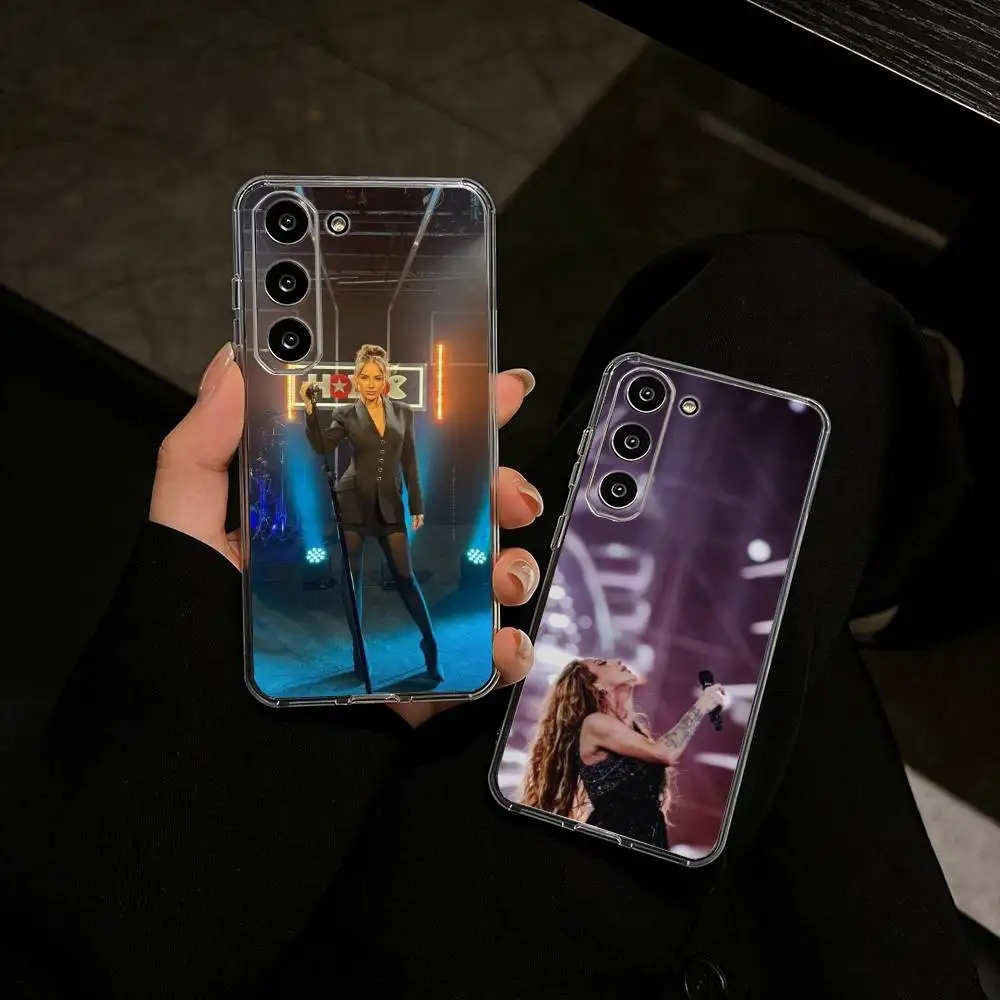 Funda de teléfono Singer A-Anna A-Asti para Samsung Galaxy A91,80,73,72,71,53,52,32,31,22,21s,20, funda transparente