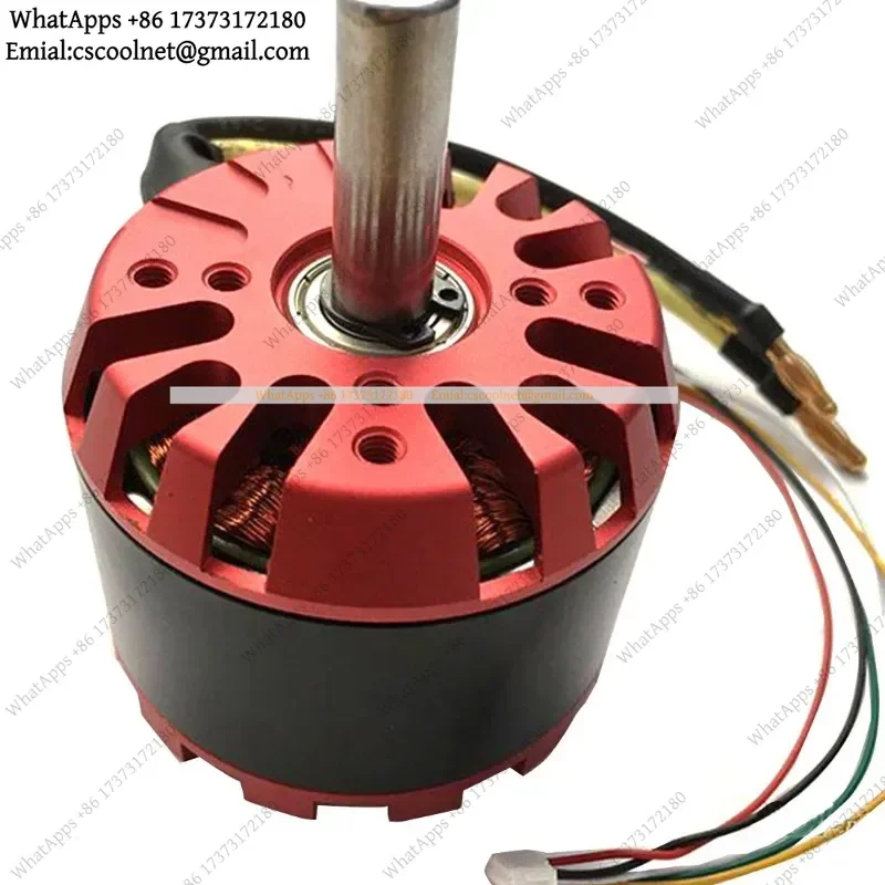 JS02 6354-270KV High-Power Brushless Motor with Hall Sensor Belt Drive for Three-Wheel Four-Wheel Scooter Skateboard