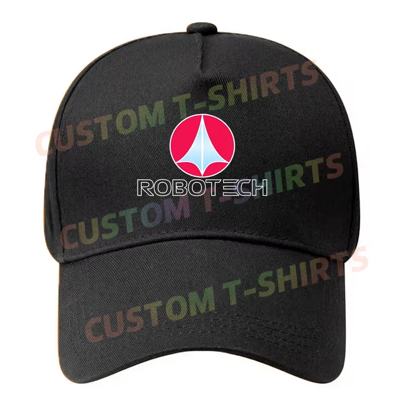 Black Cap Robotech Macross Anime Logo Baseball Cap Snapback Caps Casquette Hats Fitted Casual Gorras Hip Hop Dad Hats Unisex