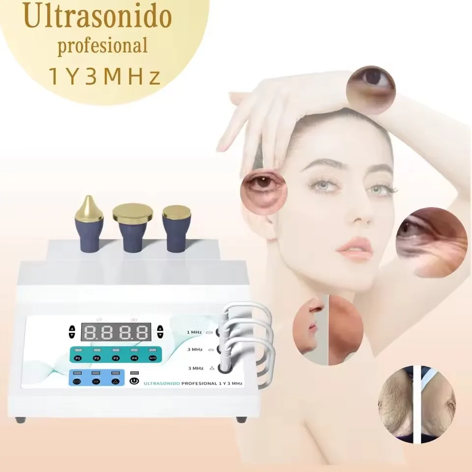 

Professional Ultrasonic 1Y3MHz Facial and Body Massage Therapy Machine Bag Under Eyes, Dark Circles, Crow's Feet, Double Chin.