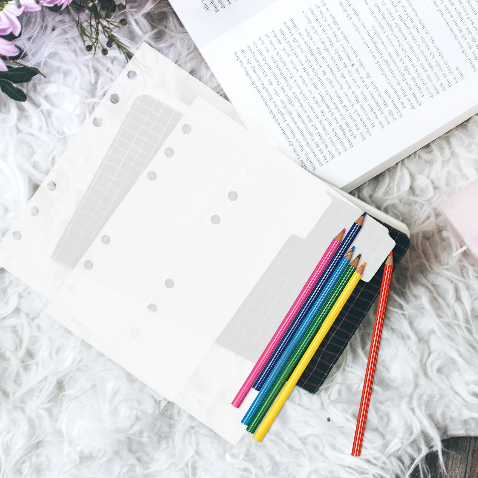 

Набор из 5 вкладышей для бюджетной тетради из прочного полипропилена, карманы для ежедневного использования, органайзер для планирования бюджета, многоразовые, универсальные, с отрывными листами