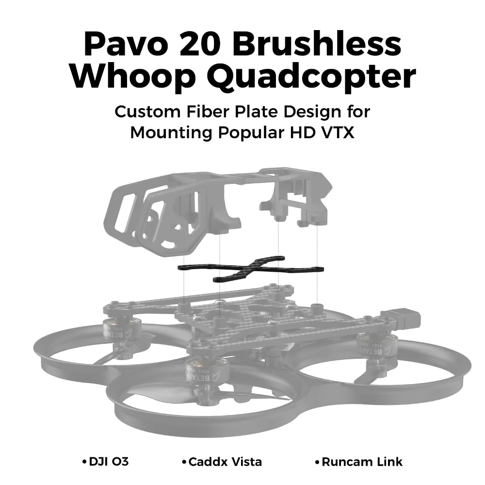 BETAFPV Pavo20 /PAVO PICO Brushless Whoop Quadcopter for DJI O3 Air Unit HOT SALE 2024(Camera and VTX Not Included)