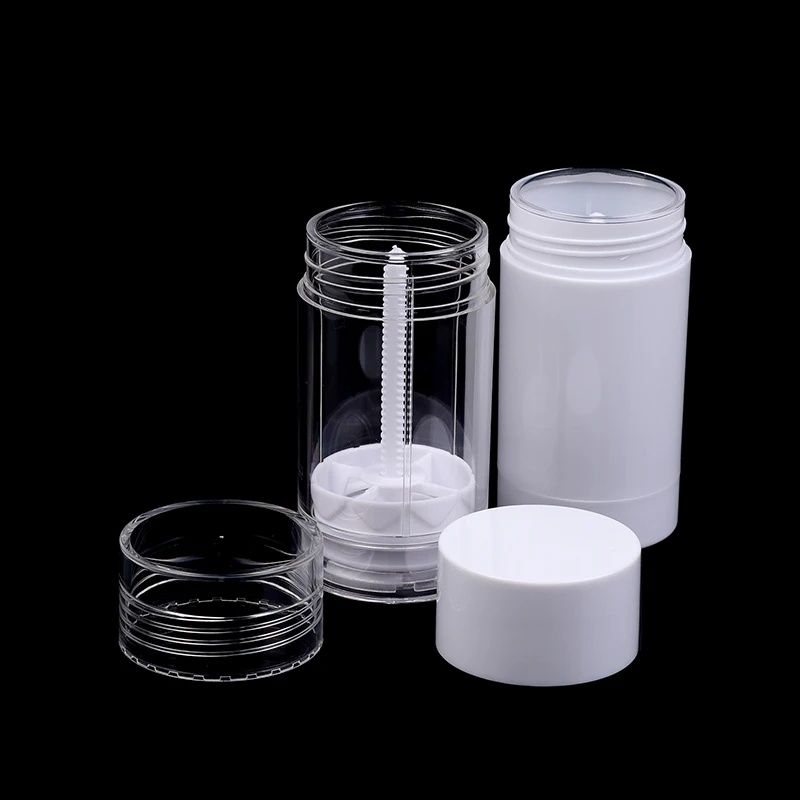 4.7*11 centimetri 75ML Bottiglia di Deodorante Contenitore Vuoto Fatto A Mano Rotondo Twist Up Fondo di Riempimento Vuoto Blush Stick di Riempimento Da Viaggio