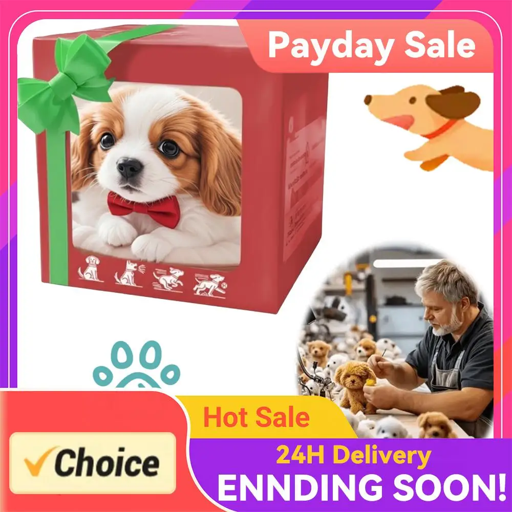 

Interactive Toys Barking Realistic Stuffed Animal Dog Tail Wagging Electronic Interactive Dog for Kids Age 3-6