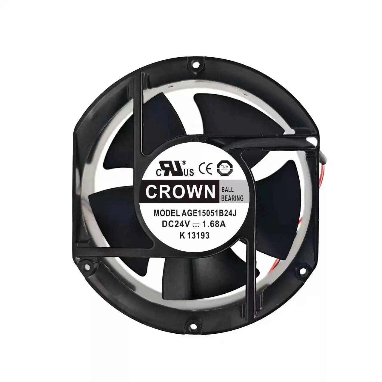 original-for-crown-age15051b24j-dc-24v-168a-15050-17251-150mm-aluminium-frame-dual-ball-bearing-industrial-inverter-cooling-fan