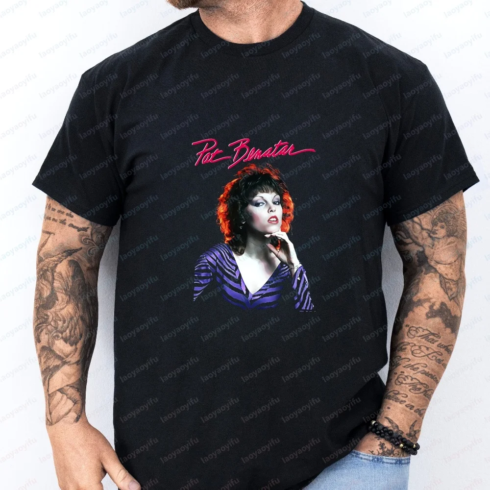 New Items: Tops and T-shirts. Pat Benatar. Summer Short-sleeved Shirts Suitable for Both Men and Women. Comfortable T-shirts.