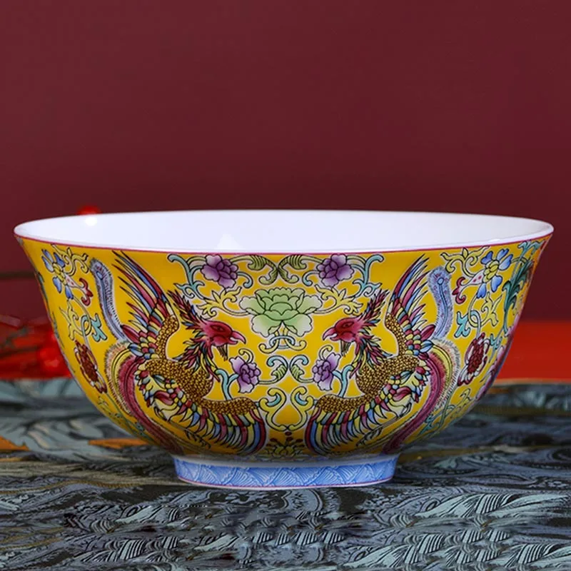 Jingdezhen pastelowa sztuka ceramiczna mała miska na makaron chiński Ramen miski kuchenne naczynia porcelanowe zastawa stołowa pojemnik do mieszania