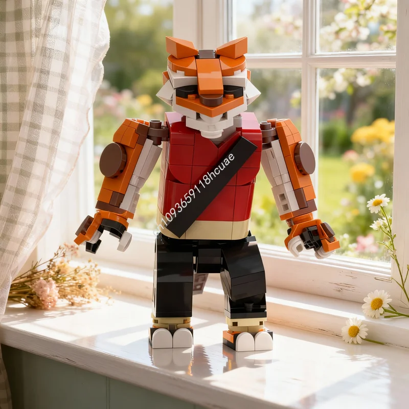 

204 детали MOC Master Tigress Freestyle, конструктор, развивающая игрушка, креативный подарок на Рождество, кирпичики для детей