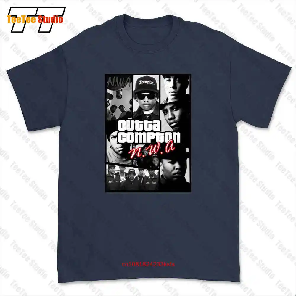 Nwa Compton Dr Dre Ice Cube Easy E Mc Ren Dj Yella Hip Hop Royalty Rap T-shirt Tee 7HWL