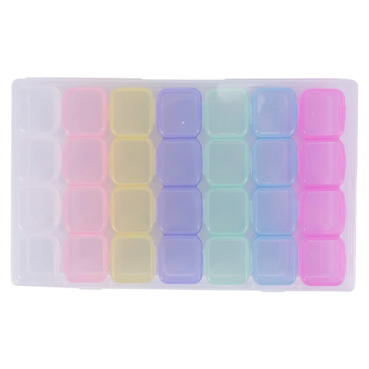 28-сеточная пластиковая коробка для хранения, коробка для хранения ювелирных изделий, коробка для бисера