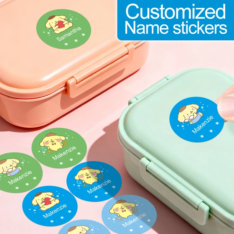 

Custom Pompompurin Name Stickers for Back to School Supplies, Water Bottles & Christmas Party Favors-Beautiful Waterproof Labels