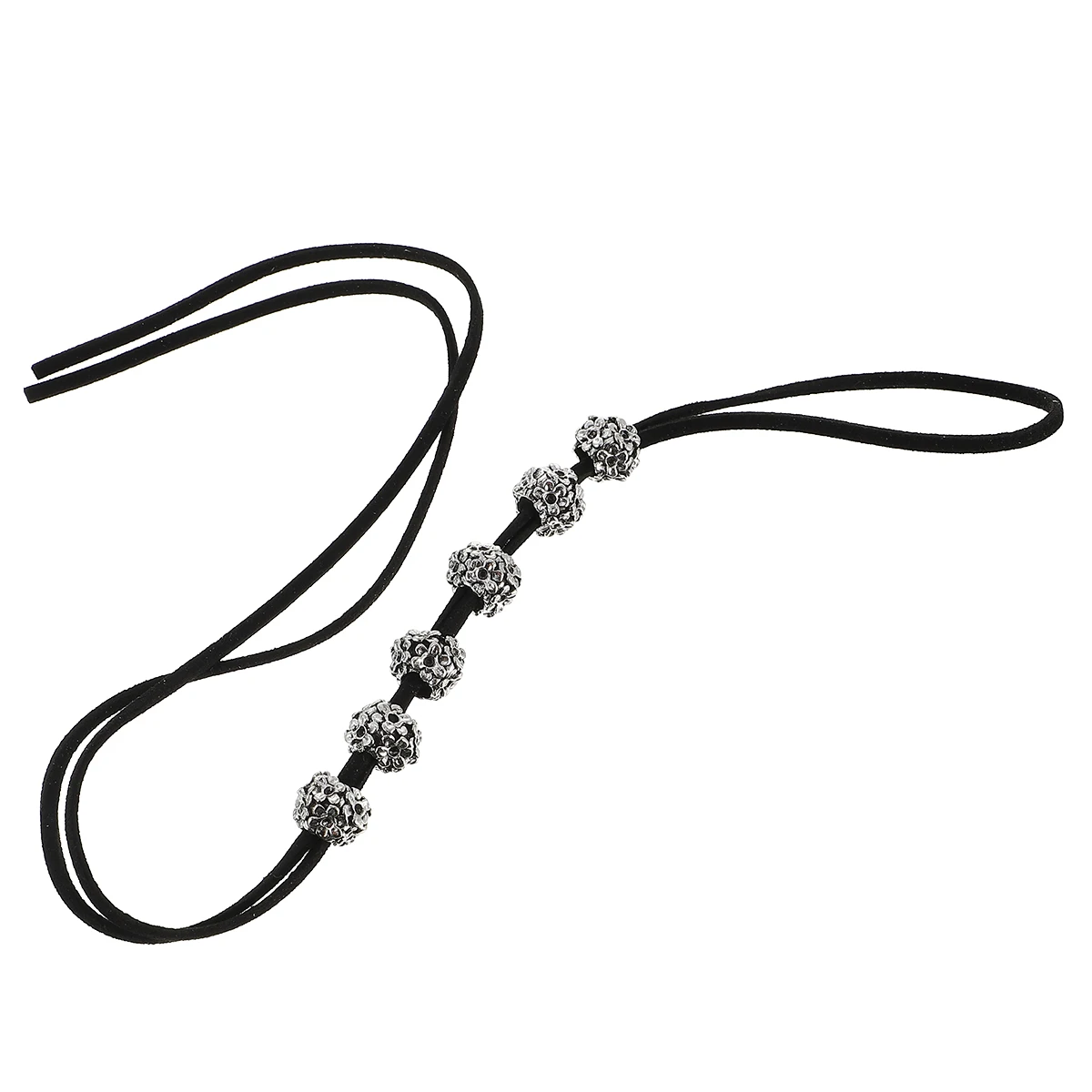 

2pcs Festive Skull Hair Accessories Durable Alloy DIY Hair Rope Bead Braid Halloween Carnival Party Decorations