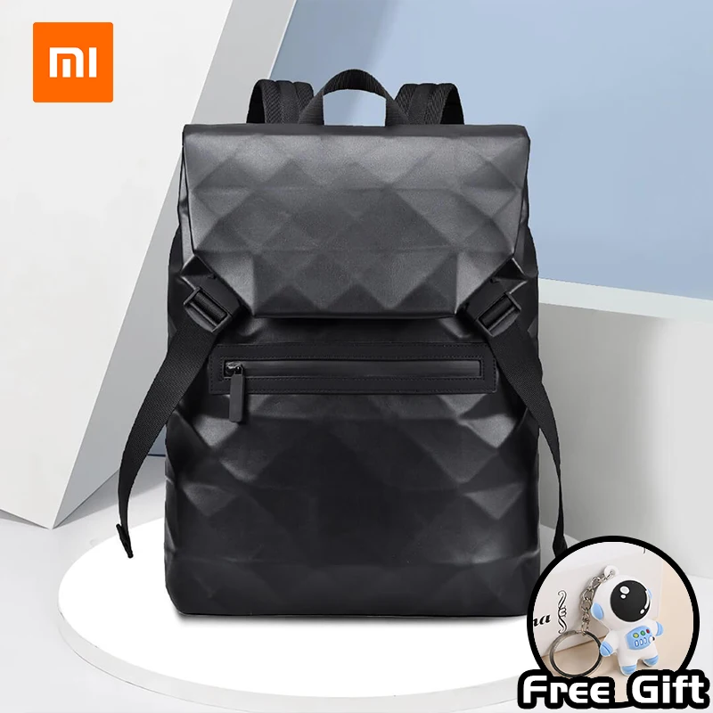 Xiaomi MONEY QUEEN Fashion Large Capacity Geometric Backpack Laptop Bag Leisure Business Backpack Campus Student Bag