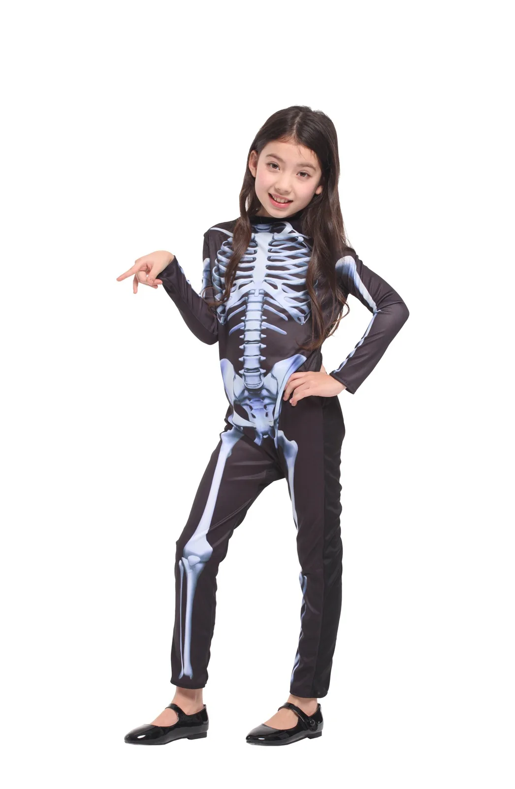 Skeleton Ghost Clothes Halloween Cosplay Costume Children's Spoof Horror Pretend Costume