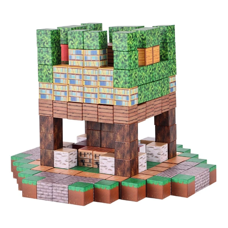 500 個 DIY 磁気ビルディングブロックミニ世界磁気世界子供 DIY モデルビルディングブロックパズルブロック子供のおもちゃ