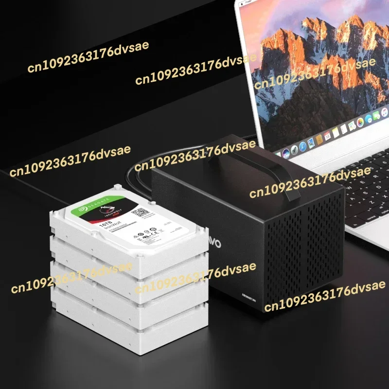 4 فتحات صغيرة من الألومنيوم مقاس 3.5 بوصة SATA HDD SSD لخزانة القرص الصلب مع مقبض أجهزة الكمبيوتر #2