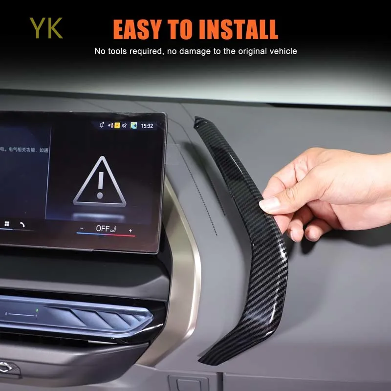 

For BMW X3 G45 2025-2026 ABS Carbon Fiber Car Central Control Decoration Strip Interior Car Accessories