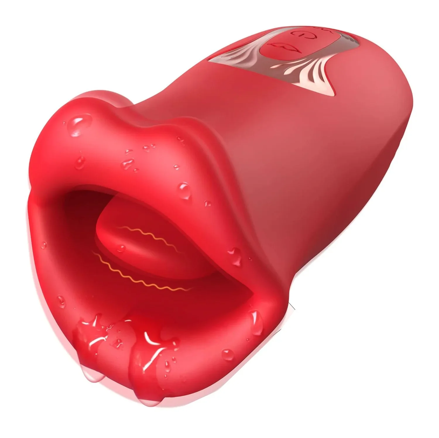 Tongue Licking Vibrator with 10 Modes Clit Nipple G Spot Stimulator Oral Sucking Massager for Women Couples Sex Toy