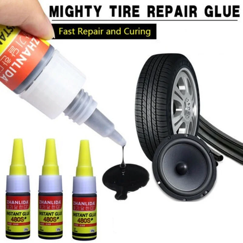 480S Strong Tire Repair Glue for Car Truck Motorcycle Bicycle Wheel Inner Tube Puncture Quick Instant Repair Universal Tyre Glue