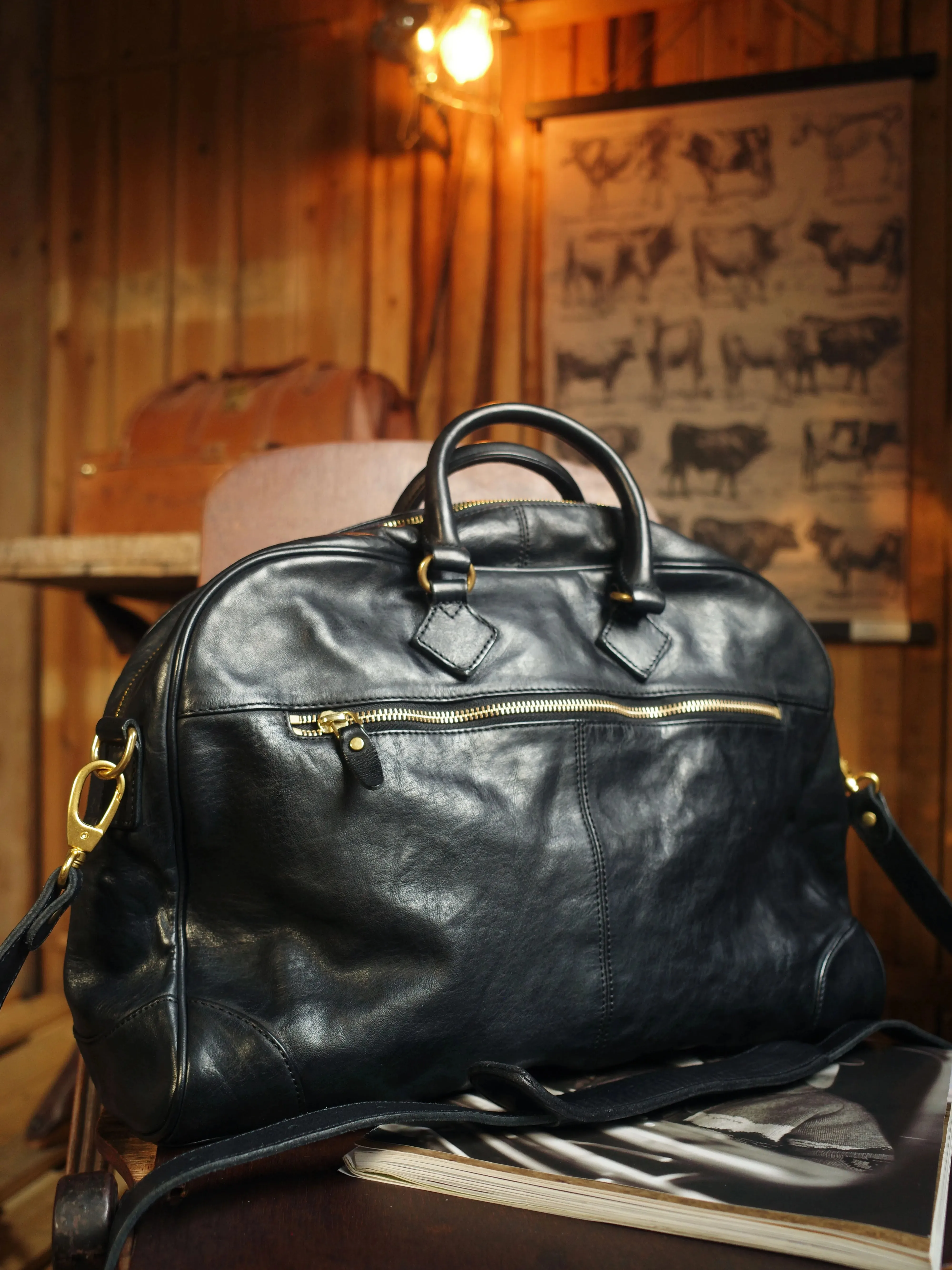 PNDME simple vintage heavy vegetable tanned cowhide men's handbag travel genuine leather large capacity women's crossbody bag