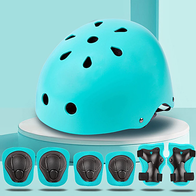 Child helmet protective suit, knee and elbow pads 2 3 4 5 6 7 years old Girl boy Suitable for roller skating skateboards