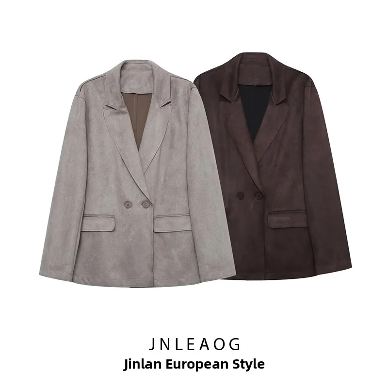 

Faionable двусторонний женский костюм Fce JNLEAOG, осеннее новое поступление, универсальный дизайн, длинный све, деловая одежда, полиэстер