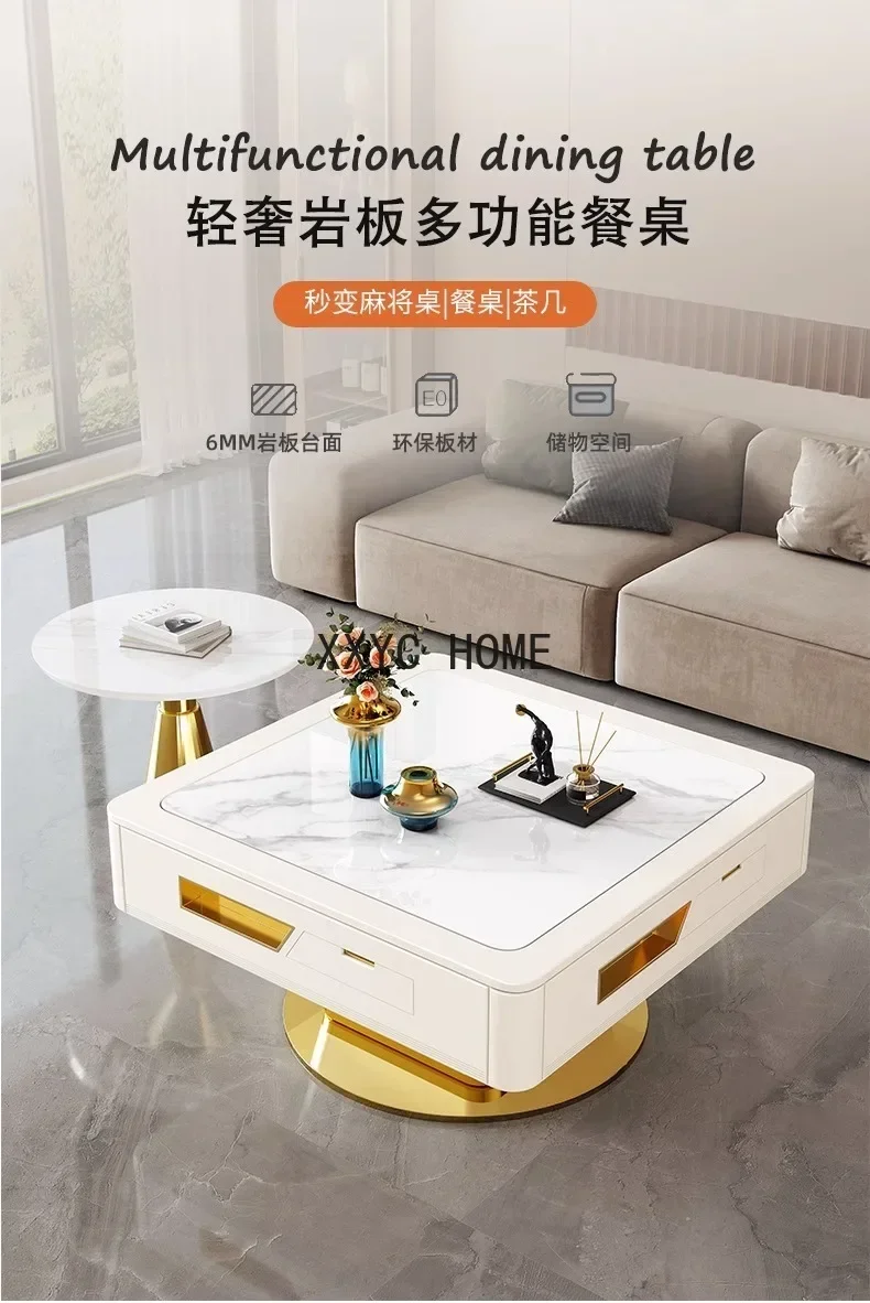 

Легкая роскошная электрическая автоматическая динамическая бесшумная многофункциональная обеденная/маджонг-стол для дома