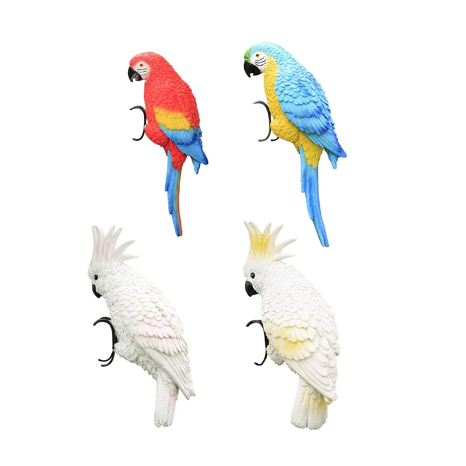 Artificial Parrot Statue Parrot Decoration Parrots Macaw Bird Statue Lifelike