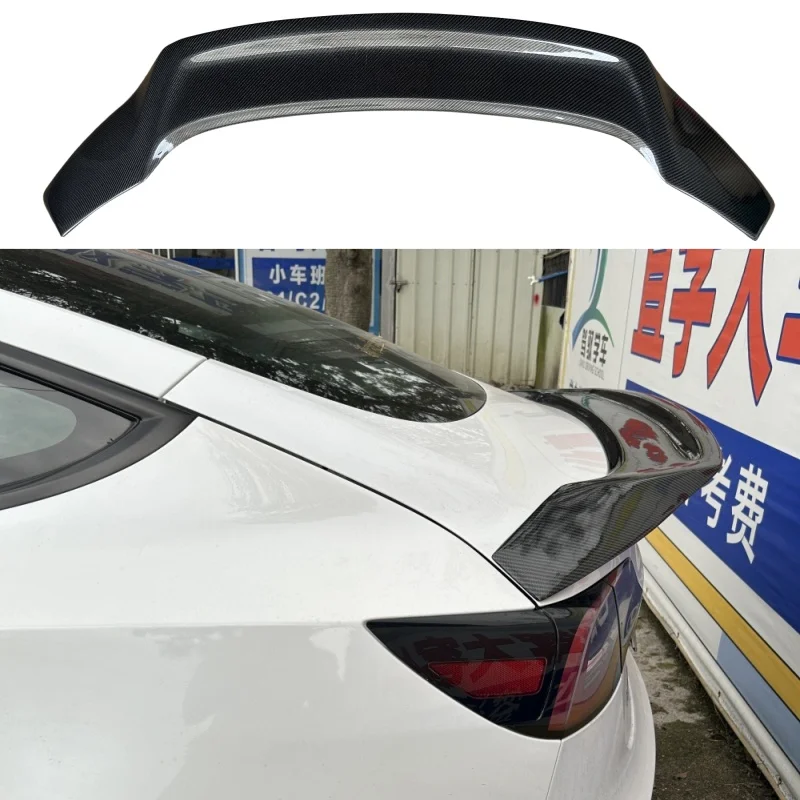 

Задняя крышка багажника, спойлер для губ, крылья для Tesla Model 3 2017-2023, аксессуары из настоящего углеродного волокна, стильная часть