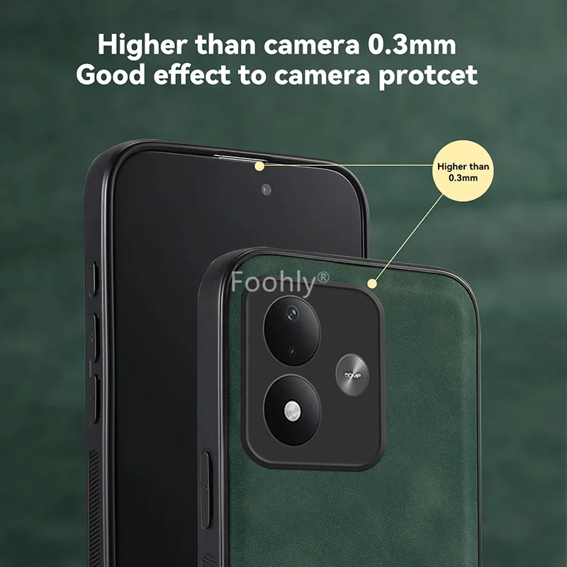 Nubuck Leather Shockproof Magnetic Case for Xiaomi Redmi Note 17 Pro Max 5G Note 17 4G Protective Cover Back Shell Coque Funda view 5