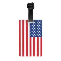 Custom USA American Flag Luggage Tag Privacy Protection United States US Stars Baggage Tags Travel Bag Labels Suitcase