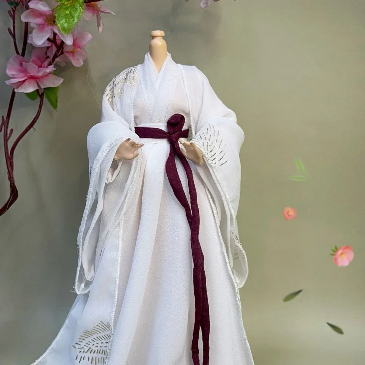 

1/6 Doll's Clothes Suit Hanfu for 30cm Bjd Doll Chinese Ancient Style Toys Dress Up Play House Gfit Doll Accessories, No Doll