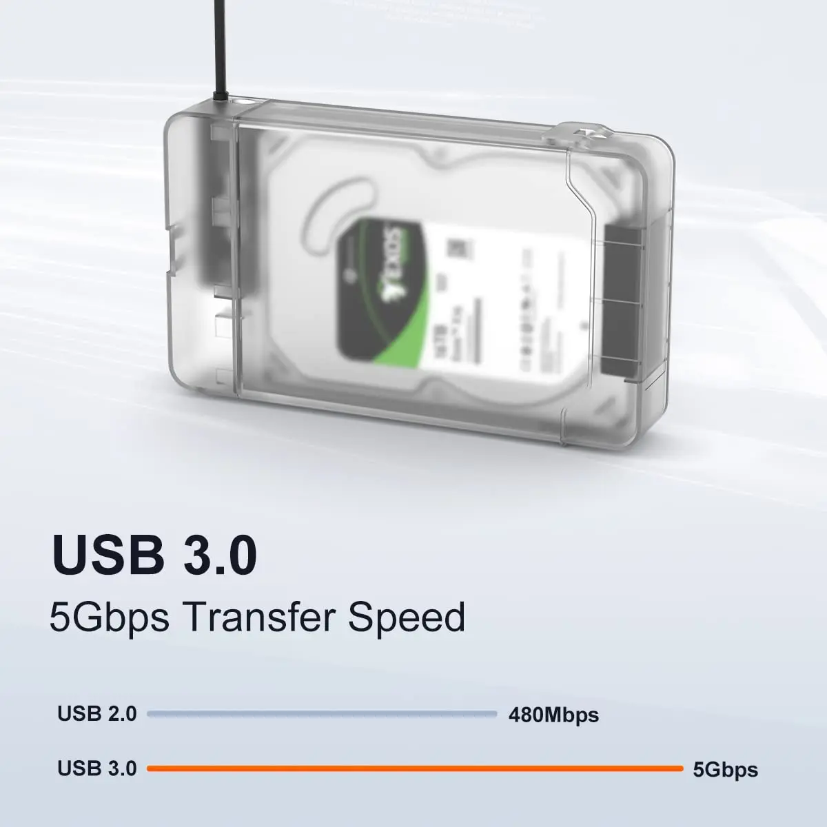 MAIWO 외장 하드 드라이브 인클로저, 3.5 2.5 인치 SATA SSD HDD, SD 카드 스토리지, CD 박스 리더, HD 케이스, 6Gbps 속도