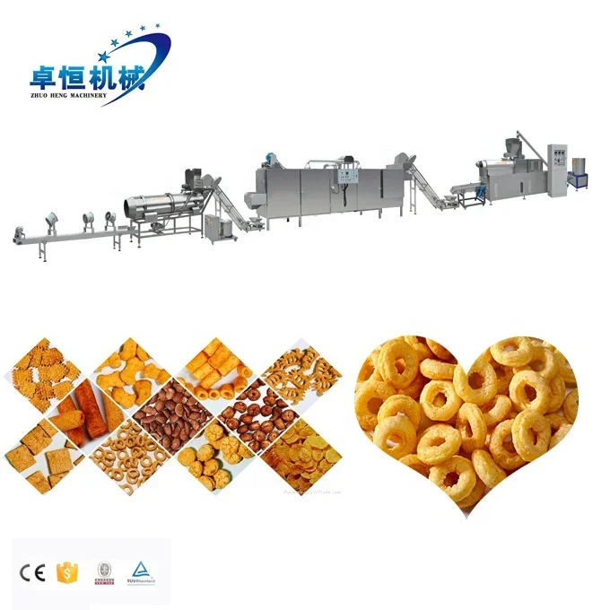 120~150kg/h Industrial Puff Snack Machine for Large-Scale Snack Manufacturing