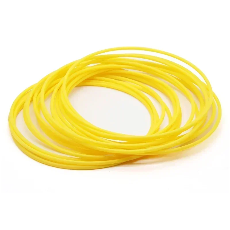 150V AWG L Type Yellow PTFE Tube F46 Insulated Capillary Heat Protector Transmit Hose Rigid Temperature Corrosion Resistance