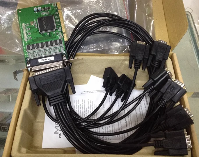MOXA CP-168U V2.1 RS-232 8-port universal PCI multi-serial port controller Full modem control signal provided