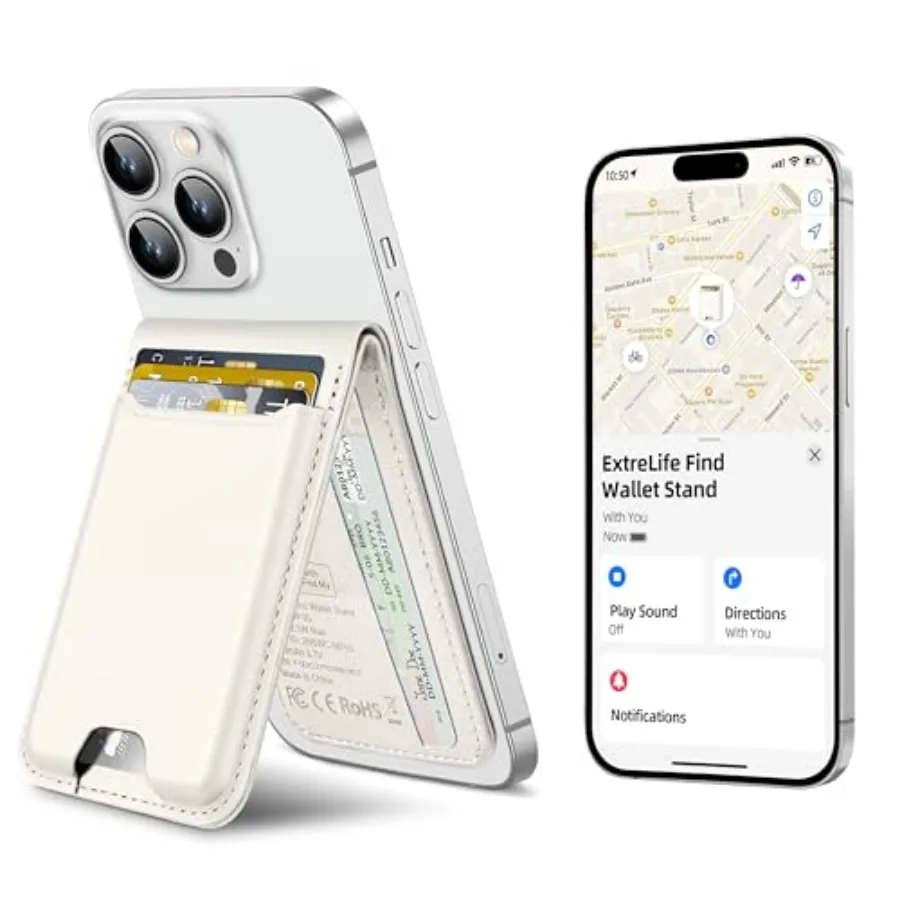 

Кошелек MagSafe с поддержкой Apple Find My: самый прочный магнитный кошелек для iPhone серий 17/16/15/14/13/12, магнитный держатель для карт