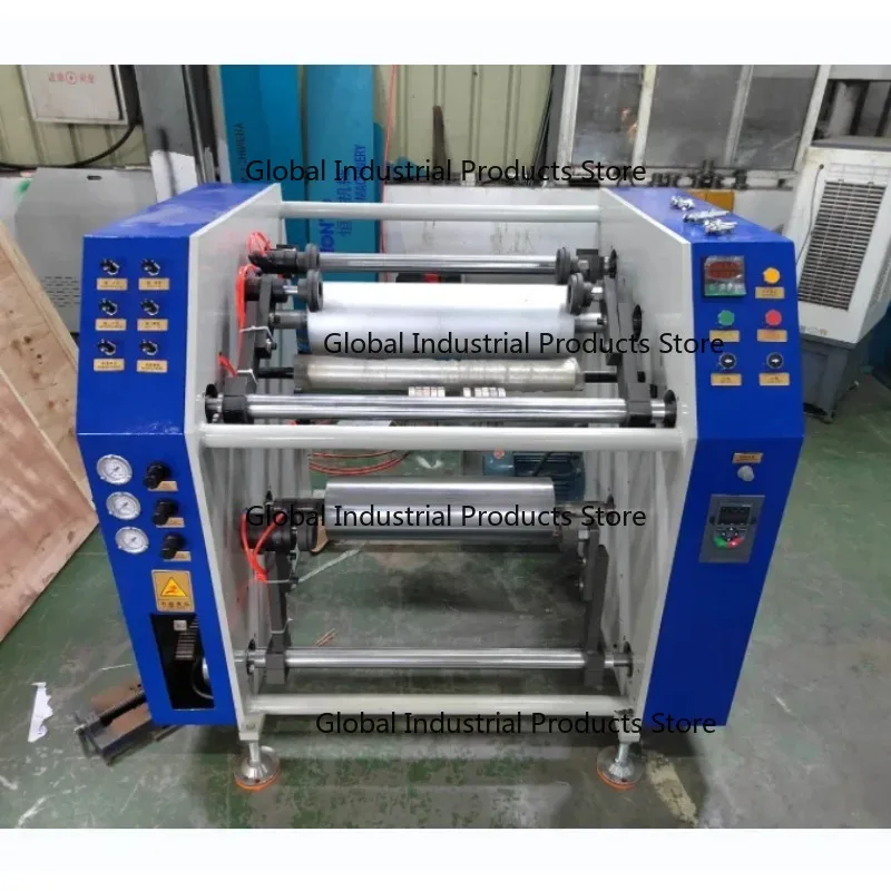 Semi-Auto Stretch Film Rewinding Machine for Packaging Production Line Heat Shrink Stretch Wrap Film Rewinder