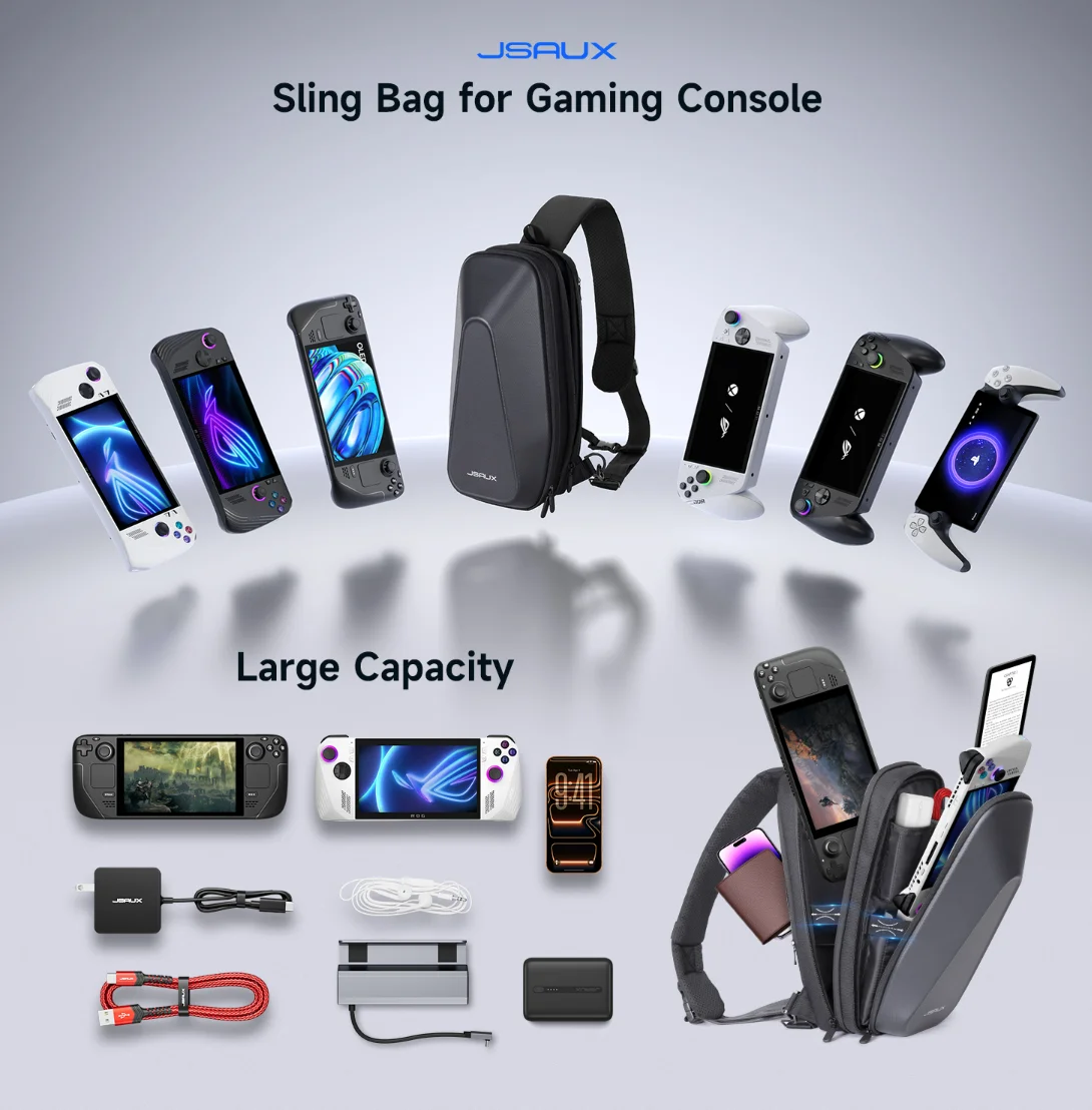 

Sling Shoulder Bag for Nintendo Switch 2,Protective Carrying Pouch with EVA Hard Shell Fit Docking Station &Accessories, BG0105X